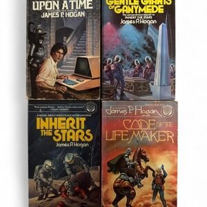 Vintage Science Fiction Paperback Book Lot by James Hogan